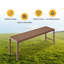 Banc d'extérieur en métal Allanah-856115812