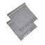 50X60" Gray Striped Decorative Throw Blanket With Tassels And Horizontal Stripes, 2 Pack-125134026