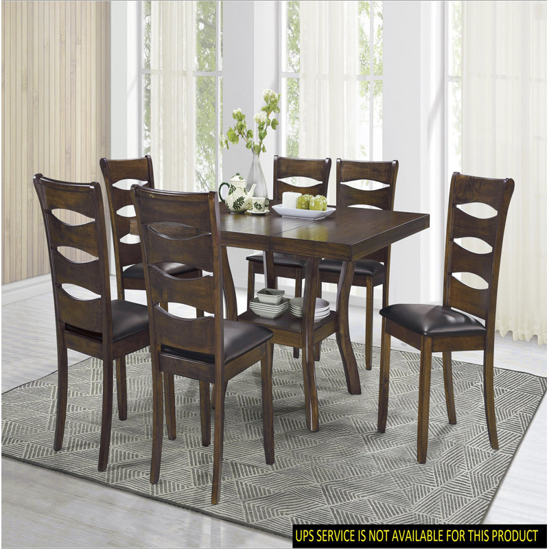 Table de salle à manger 7 pièces, 7 pièces : table, 6 chaises