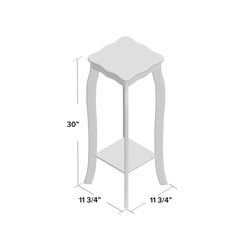 Carousel Solid Wood End Table