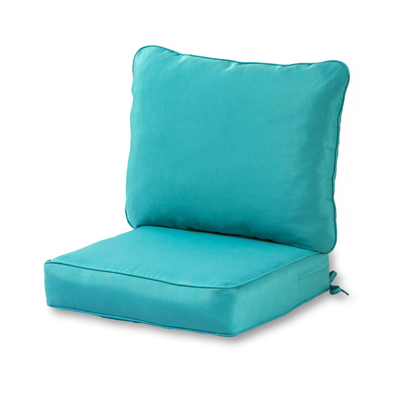 Coussin de siège pour chaise d'extérieur Lester, Sarcelle