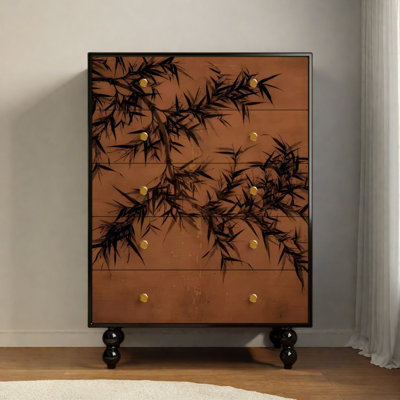 Modern Five Drawer Storage Accent Chest
