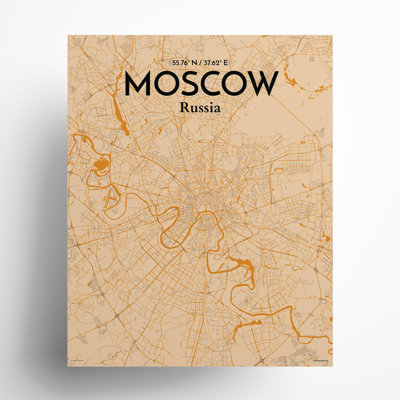 «Moscow City Map», impression