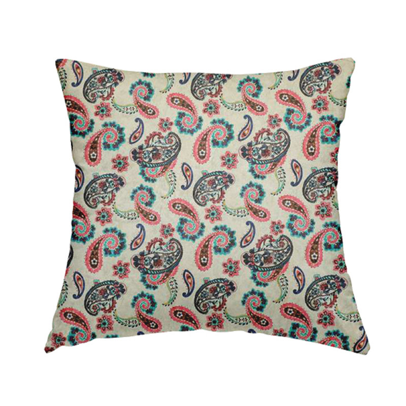 Ockton Paisley Square Cushion, 43cm H x 43cm W x 5cm D