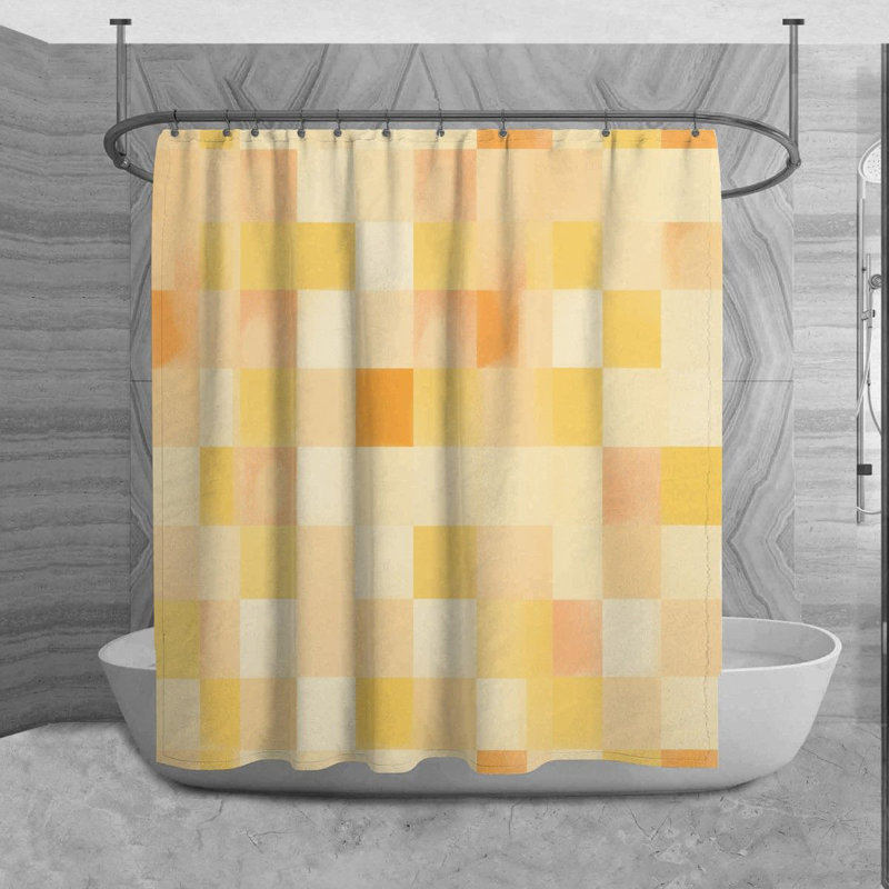 Devinn Microfiber Shower Curtain, 73" H x 70" W
