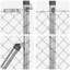 Vidaxl Chain Link Fence With 7 Posts Galvanised Steel-114858442-114858437
