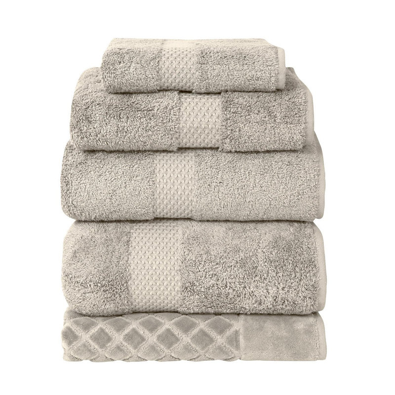 Etoile Bath Towel, Stone, 1 Bath Sheet