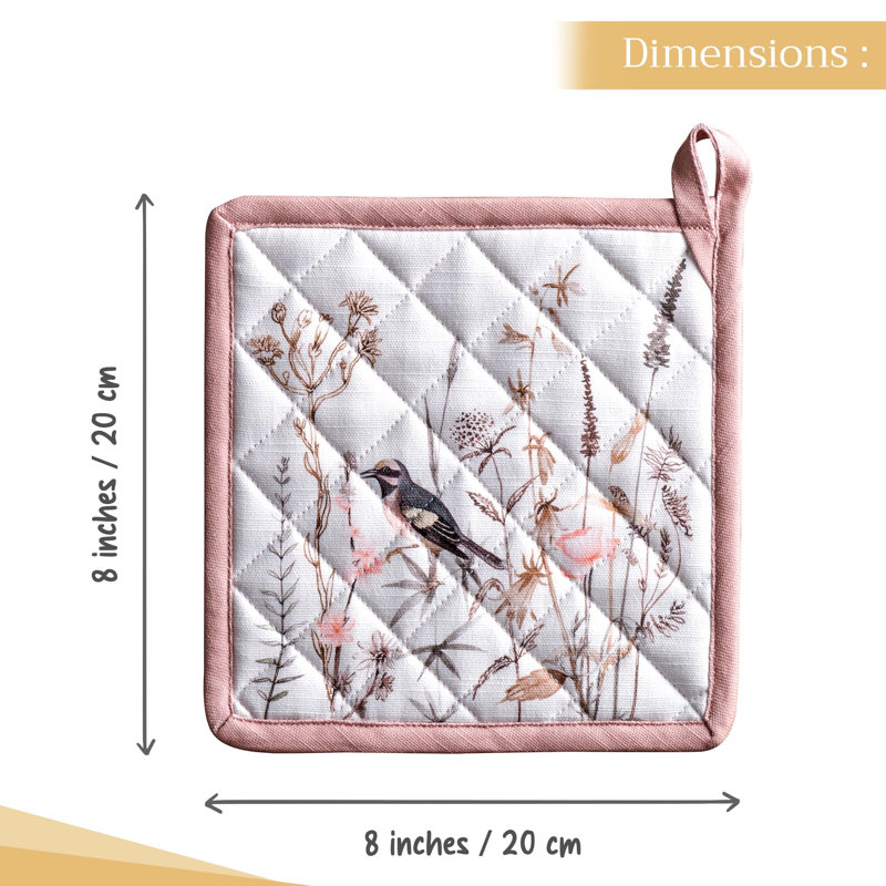 Tablier Maison d'Hermine Lovely Hearts 100 % coton pour tous les jours - 70 x 80 cm