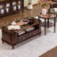 Table basse en bois massif de style français