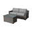 Bowens Wicker Fully Assembled 2 - Person Seating Group with Cushions-1054445731
