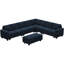 Canapé modulaire rembourré en velours de 7 pièces Shavera-276266657