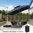 10' Square Cantilever Umbrella With Base In Ground-96664827