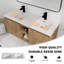 Meuble-lavabo mural 48 po avec double lavabo