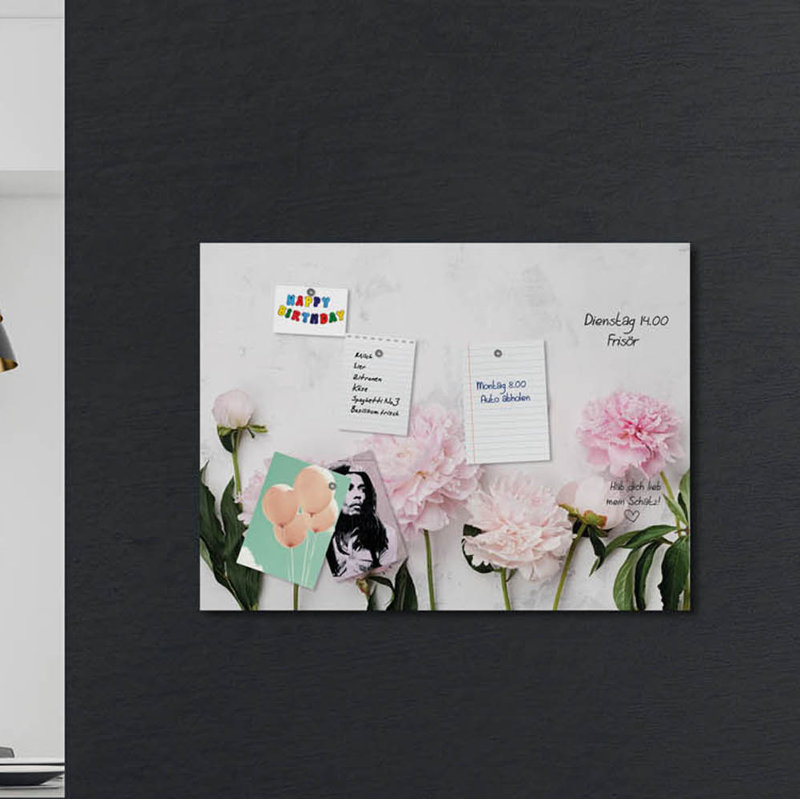 Magnetic Glass Photo Memo Board