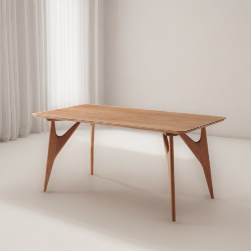 Solid Wood Dining Table, Cherry, 35.43" W x 59.06" L