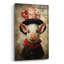 Mignon cochon avec un chapeau rouge de style baroque 2 pi par MomArt-331129729