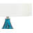 Sassari 28" Teal and Black Fused Glass Table Lamp