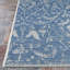Tapis intérieur / extérieur bleu à tissage plat et surplomb-2091397338