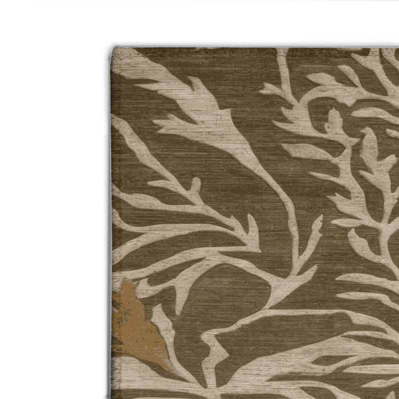 Tapis d'intérieur et d'extérieur brun Nature, Rectangulaire 2 pi x 3 pi