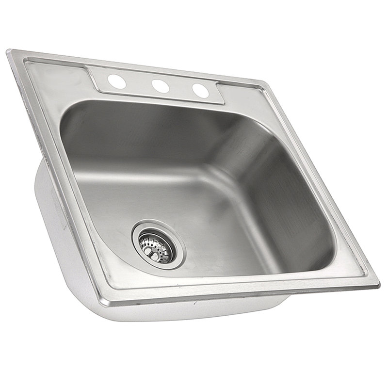 Madaket 25" 304 Stainless Steel Drop-In Single Basin Kitchen Sink