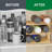 Bamboo 3-Tier Water Bottle Organizer with Labels, Kitchen Pantry Storage Rack for Cup, Wine & Bottle Holder-389477397