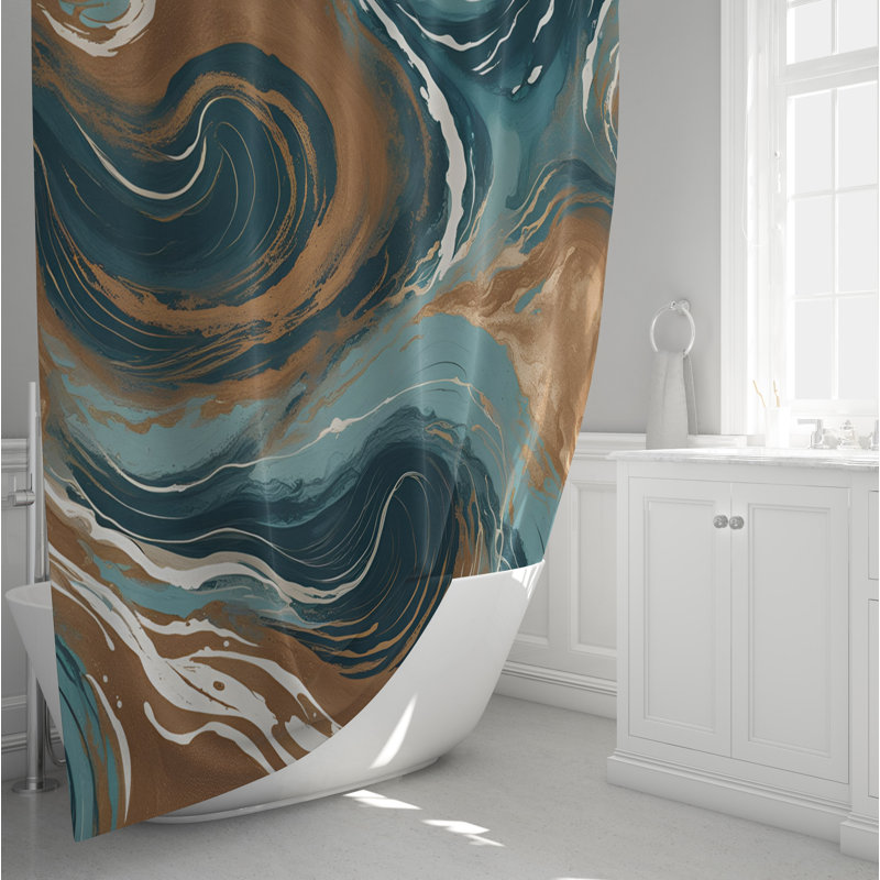 Rideau de douche Evangelin, H 72 po x l 70 po
