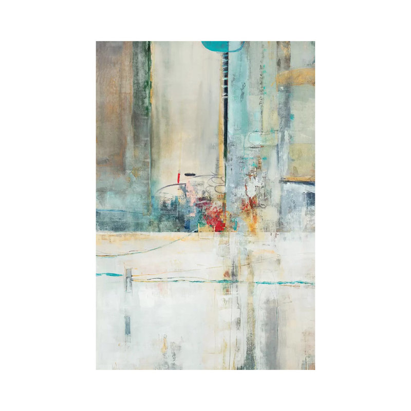 "Inférence" par Nancy Ngo, reproduction d'art sur toile tendue, H 26 po x l 18 po x P 1,5 po