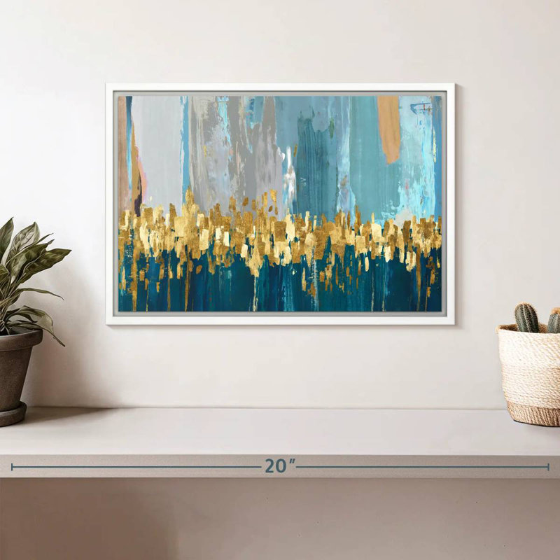 Starlight, Cadre flottant blanc, 13 po x 9 po