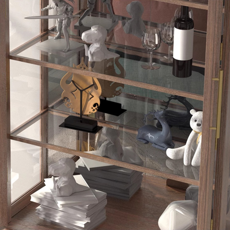 Vitrines en bois massif et verre Brownness