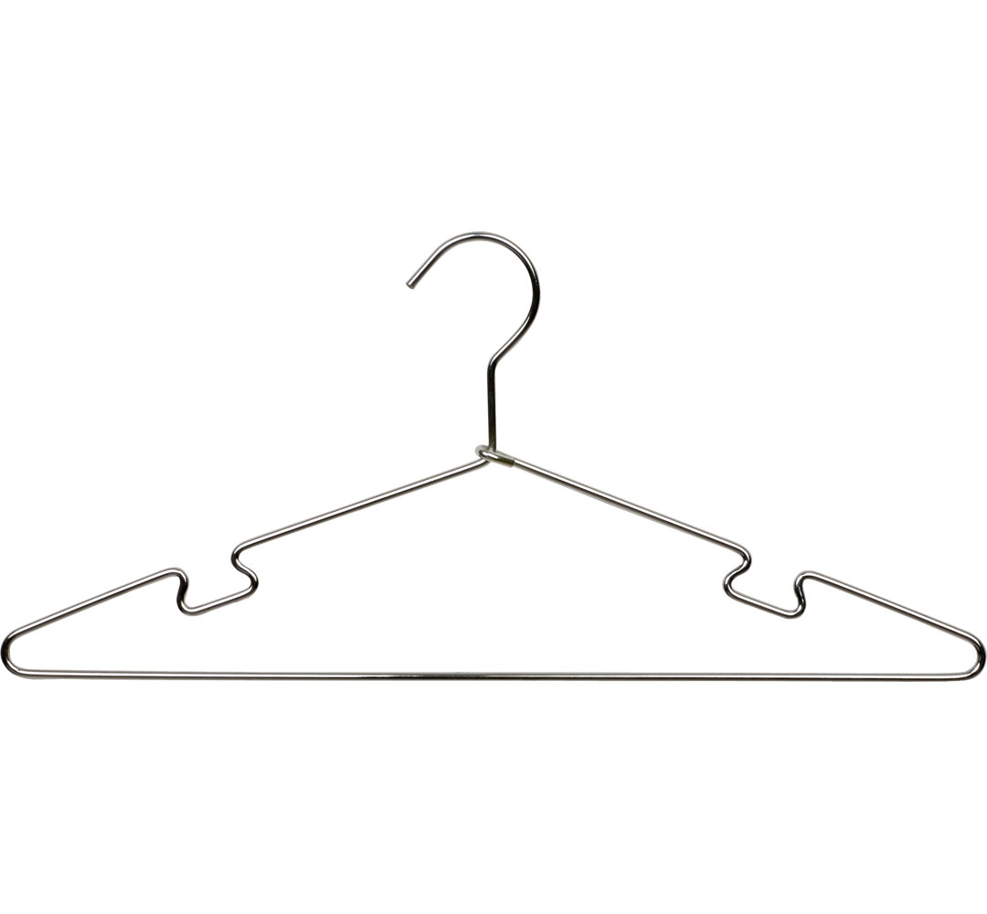 Metal Standard Hanger for Dress/Shirt/Sweater (Set of 25) Rebrilliant