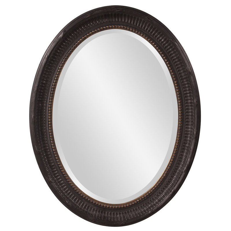 Country Oval Accent Mirror, Black