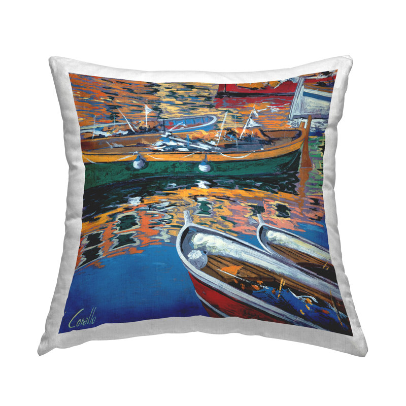 Polyester/Polyester Blend Throw Square Pillow Cover & Insert by Daniela Corallo
