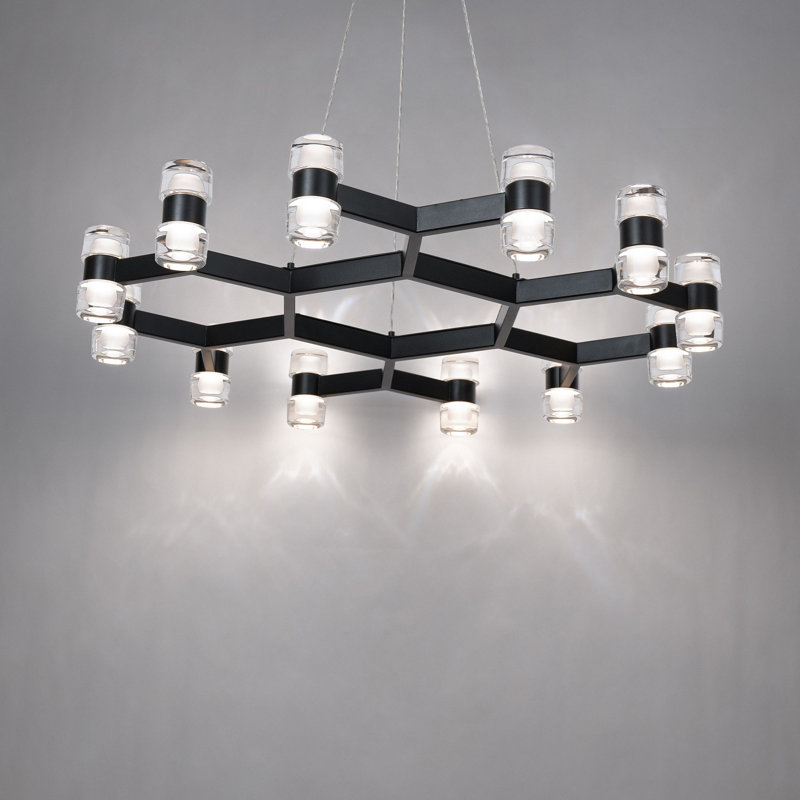 Lustre à DEL à intensité variable Dashe, Noir