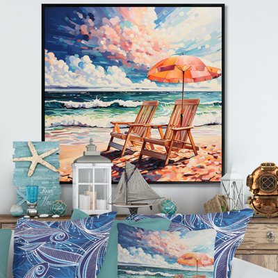 Beautray Beach Chairs Scenery I sur toile