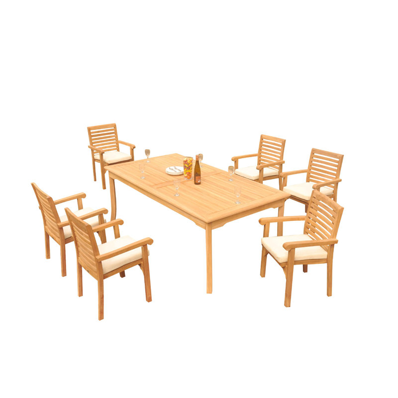 Ensemble de salle à manger rectangulaire pour 115 personnes Douberly