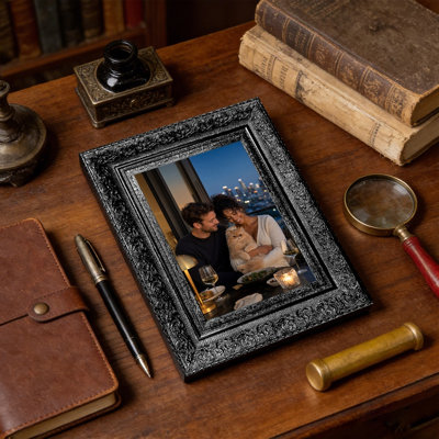 5" x 7" Black 1PC Desk Picture Frame for Everyday Photo Display