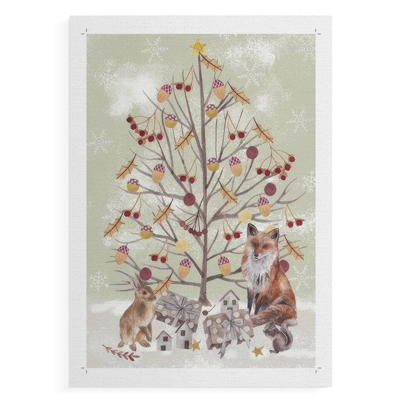 Collection Christmas Time B - Impression sur toile seulement - NON-CADRE, H 18 po x l 12 po