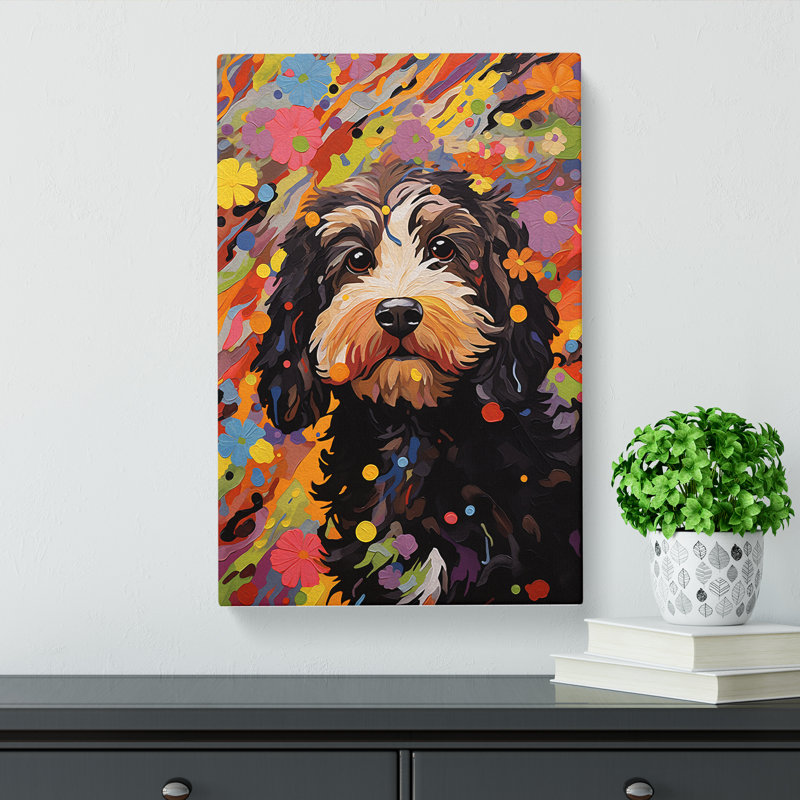 Cockapoo Modern - Wrapped Canvas, 60cm H x 40cm W x 3cm D