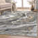Nuzzo Dunes Retro Marble Flat-Weave Gray Gold Area Rug