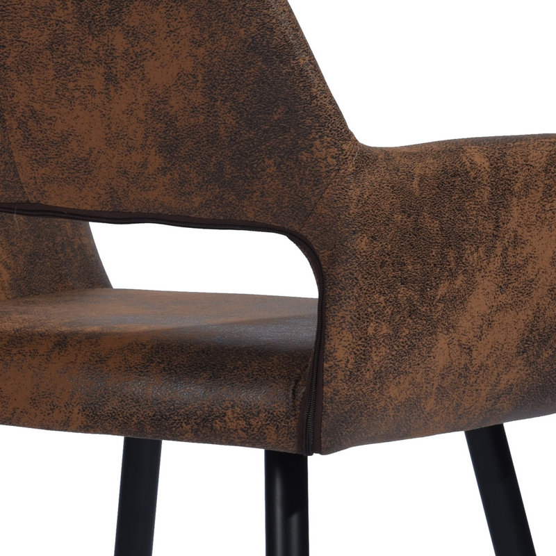 Legette Task Chair, Brown, Microfiber