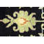 Tapis oriental noir Oushak Chobi
