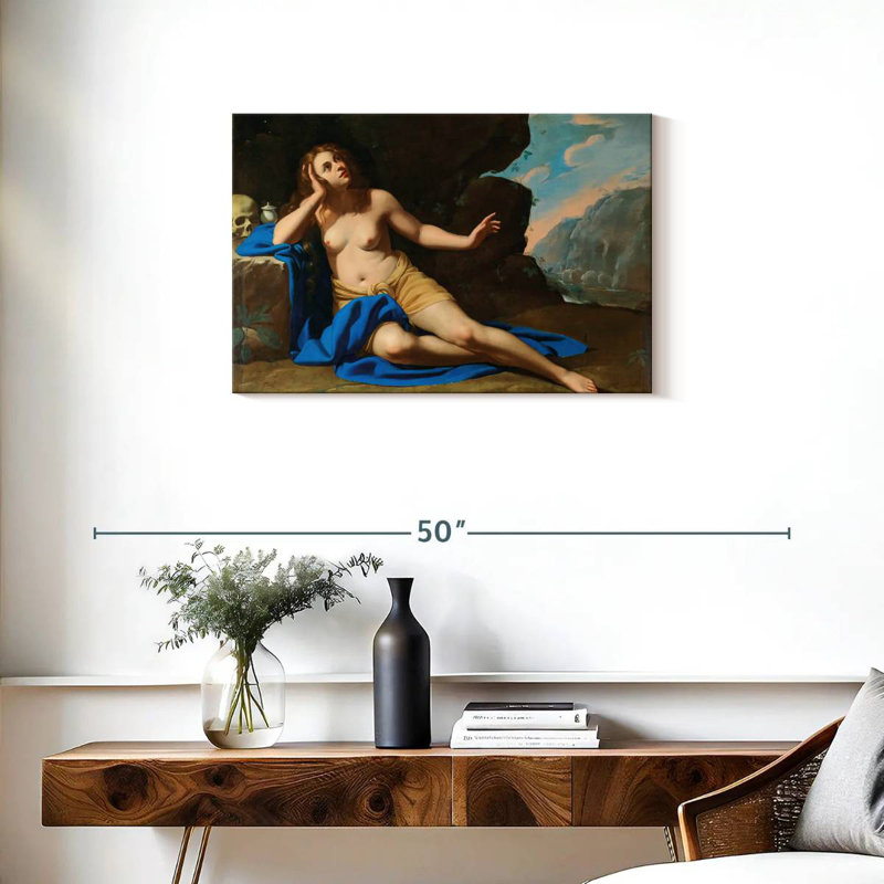 Adella Mary Magdalene en extase 1654, H 20 po x l 30 po