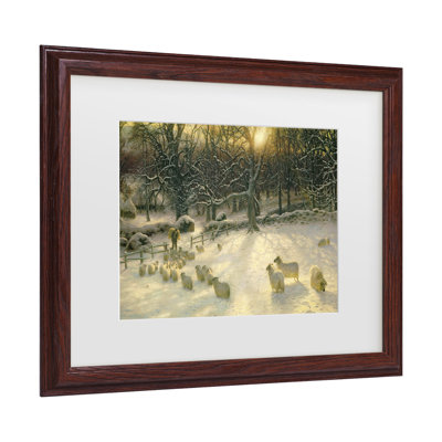 «The Shortening Winters Day» par Joseph Farquharson, art encadré mat