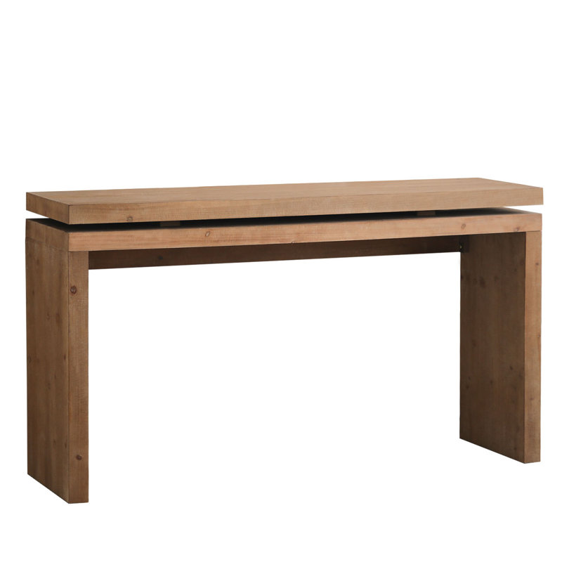 58” Wooden Console Table Sofa Table for Livingroom, Bedroom, Entryway, Dark Brown
