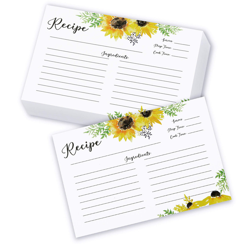 Outshine Premium Recipe Notecard