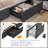 Gray Queen Upholstered Platform Storage Bed with 3 Drawers – No Box Spring, Easy Assembly-1482309224