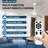  Ceiling Fans with Lights 52 Inch, Quiet 3CCT Modern LED Ceiling Fans with Remote for Bedroom, Living Room, Kitchen, 6 Speeds, Reversible DC Motor, Timer, Memory, White-735518446-735518452