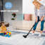 Tapis à poils moyens de 0,35 po - tendance, résistant aux taches pour les enfants et les animaux de compagnie avec envers en coton