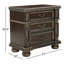 Table de chevet 3 tiroirs Amonni