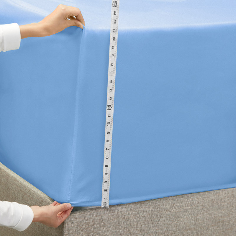 Ensemble de draps luxueux en microfibre, Simple TG, Bleu apaisant